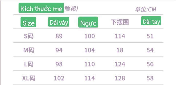 HH21121 - VÁY DÀI TAY MẶC NHÀ CHO MẸ VÀ BÉ