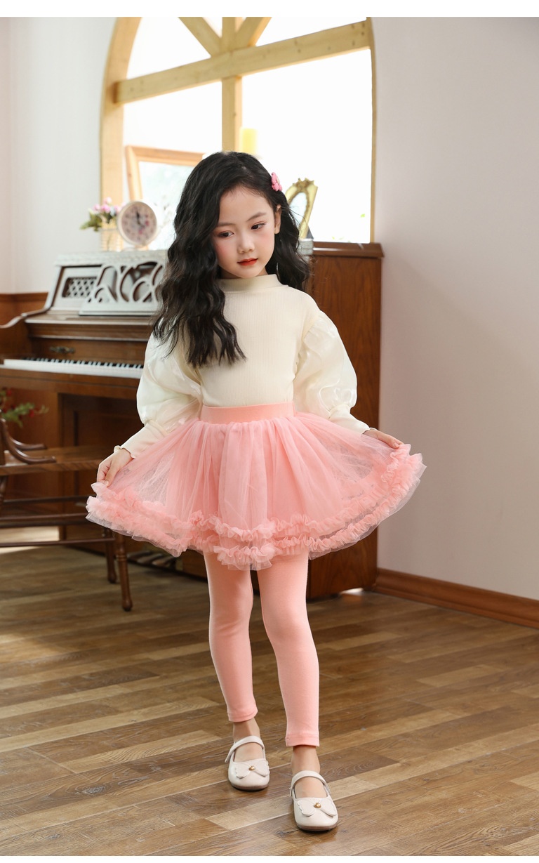 HA20129 - QUẦN LEGGING KÈM VÁY BÉ GÁI