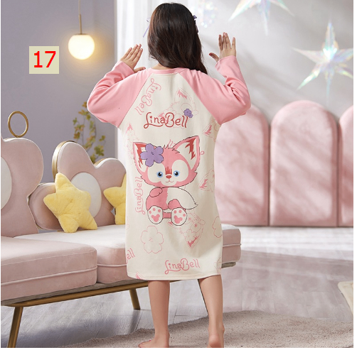 HH21121 - VÁY DÀI TAY MẶC NHÀ CHO MẸ VÀ BÉ