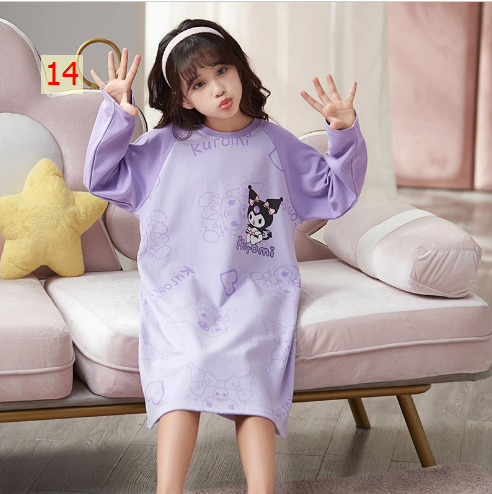 HH21121 - VÁY DÀI TAY MẶC NHÀ CHO MẸ VÀ BÉ