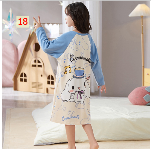 HH21121 - VÁY DÀI TAY MẶC NHÀ CHO MẸ VÀ BÉ