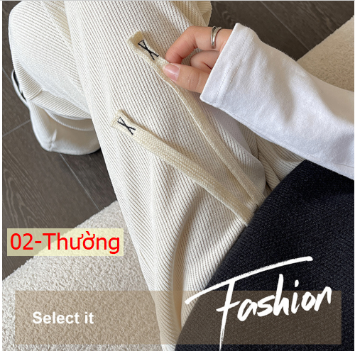 HA20128 - QUẦN NHUNG XUÔNG ỐNG RỘNG