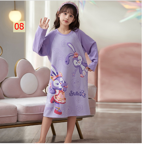 HH21121 - VÁY DÀI TAY MẶC NHÀ CHO MẸ VÀ BÉ