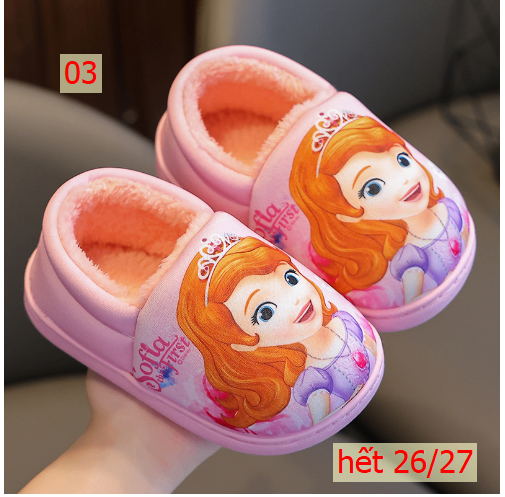 HH22122 - GIÀY LÓT LÔNG CÔNG CHÚA CHO BÉ