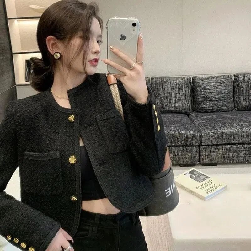 HA22125 - ÁO DẠ TWEED TRẦN TRÁM