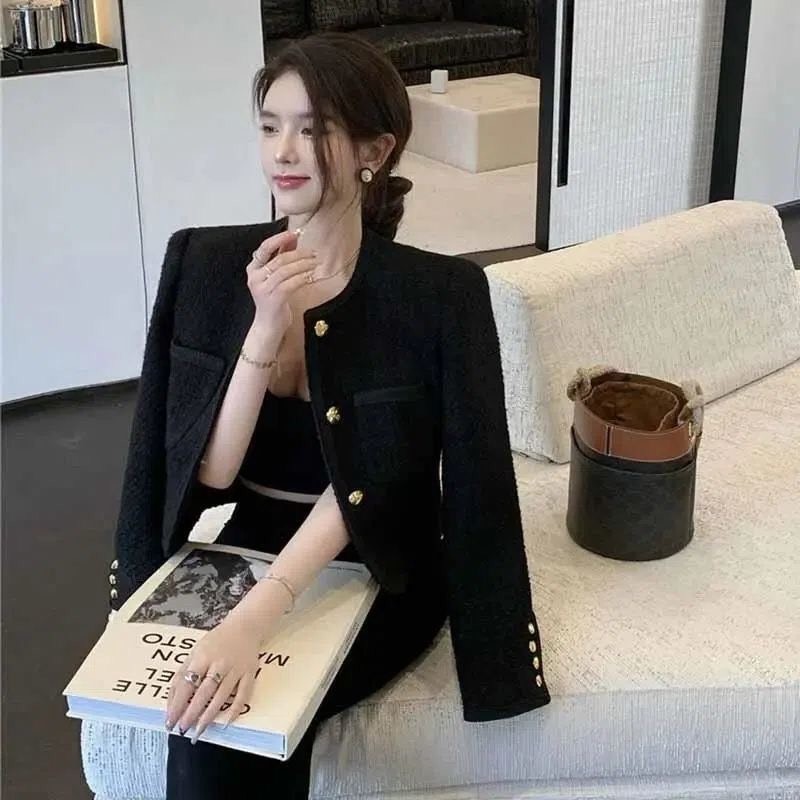 HA22125 - ÁO DẠ TWEED TRẦN TRÁM