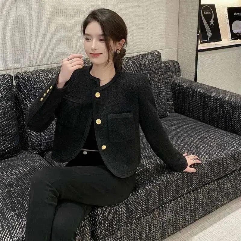 HA22125 - ÁO DẠ TWEED TRẦN TRÁM