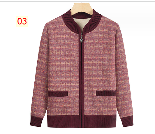 HH25121 - ÁO CARDIGAN LÓT LÔNG TRUNG NIÊN