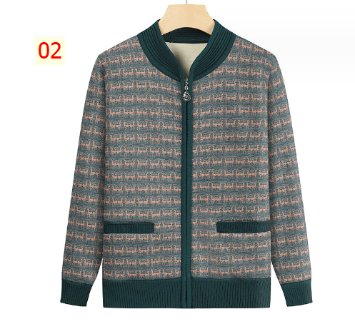 HH25121 - ÁO CARDIGAN LÓT LÔNG TRUNG NIÊN