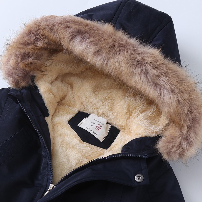 24HA1311.21 - PARKA LÓT LÔNG SIÊU DÀY ẤM CHO BÉ