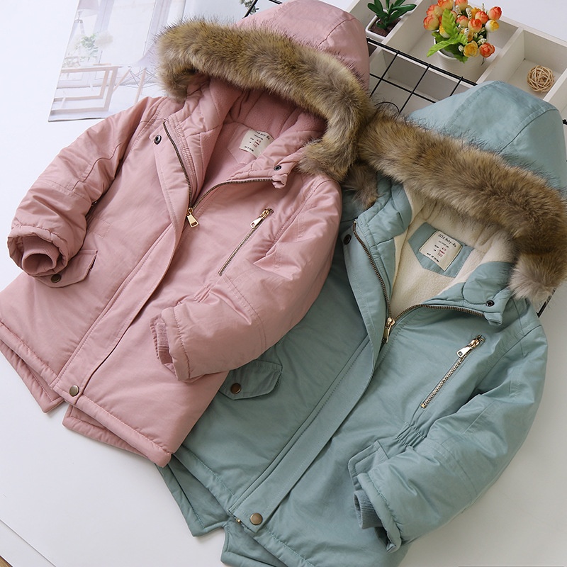 24HA1311.21 - PARKA LÓT LÔNG SIÊU DÀY ẤM CHO BÉ