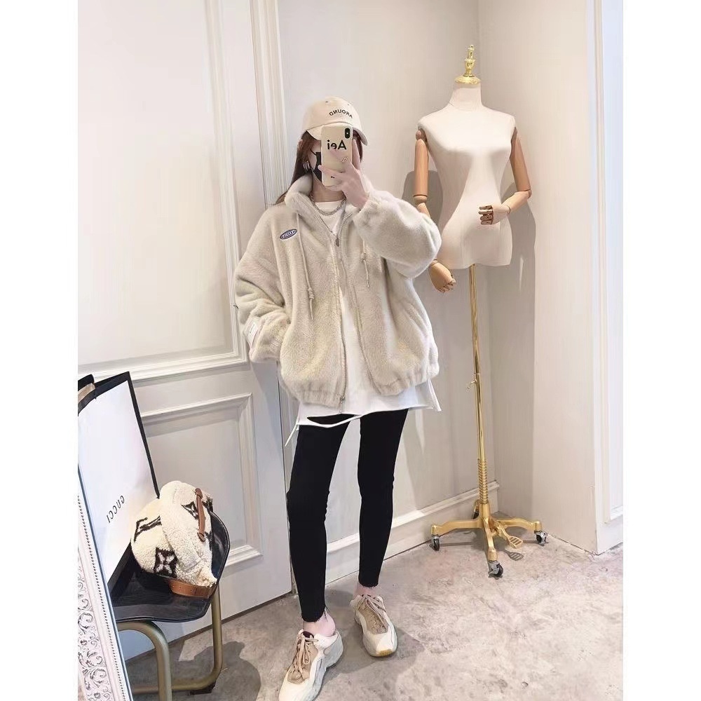 HH26125 - ÁO KHOÁC LÔNG THỎ NỮ