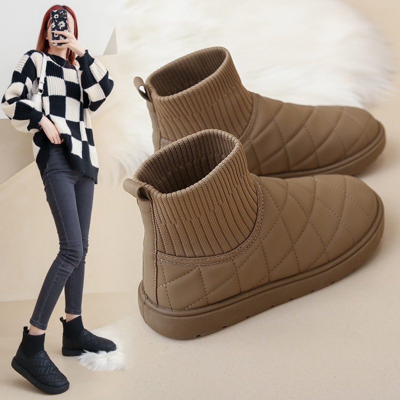 HH26128 - BOOT TRẦN TRÁM MIX LEN