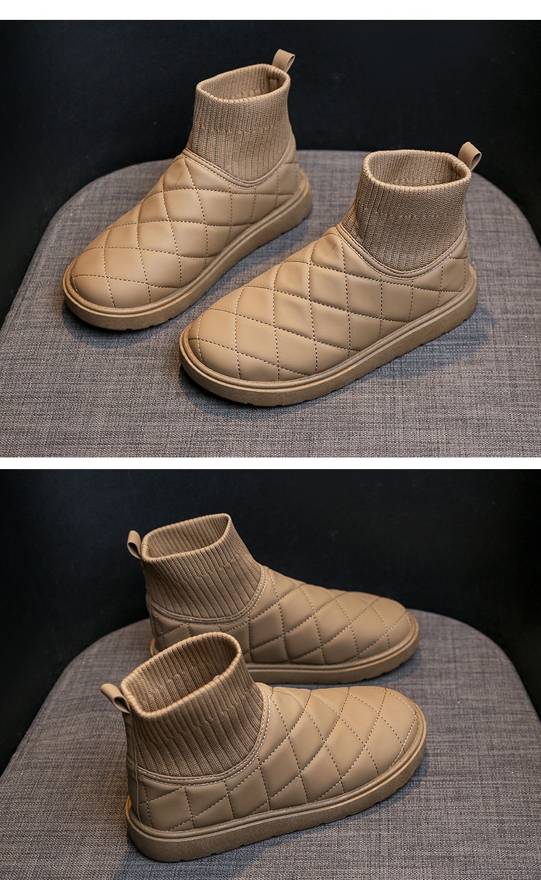 HH26128 - BOOT TRẦN TRÁM MIX LEN