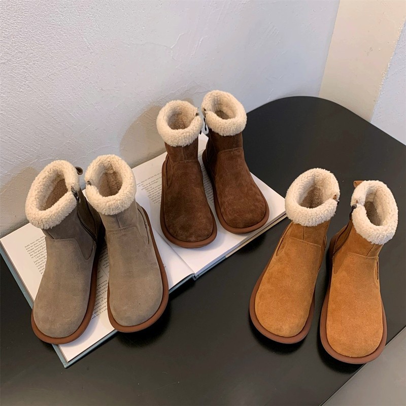 HH27124 - BOOT CỔ LÔNG LÓT LÔNG