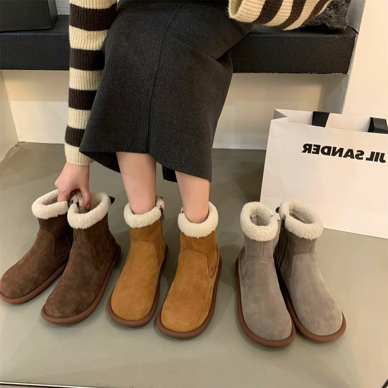 HH27124 - BOOT CỔ LÔNG LÓT LÔNG