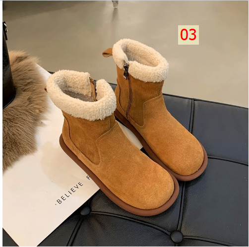 HH27124 - BOOT CỔ LÔNG LÓT LÔNG