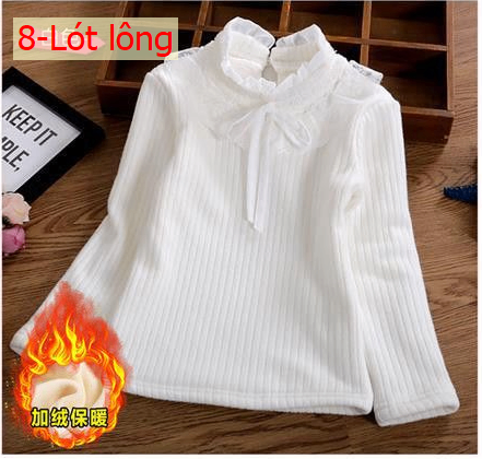 HA29122 - ÁO LEN CỔ BÈO PHỐI NƠ