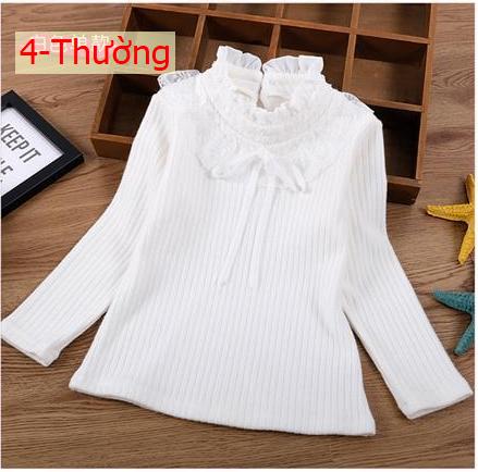 HA29122 - ÁO LEN CỔ BÈO PHỐI NƠ