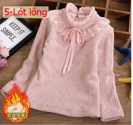 HA29122 - ÁO LEN CỔ BÈO PHỐI NƠ