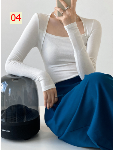 HH30129 - ÁO DÀI TAY CỔ VUÔNG