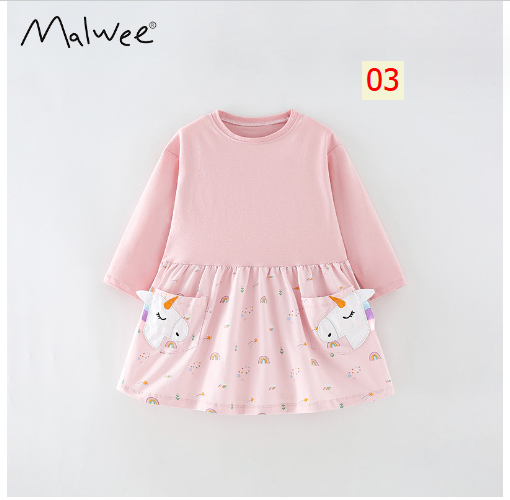 HA30124 - VÁY THU ĐÔNG BÉ GÁI MALWEE