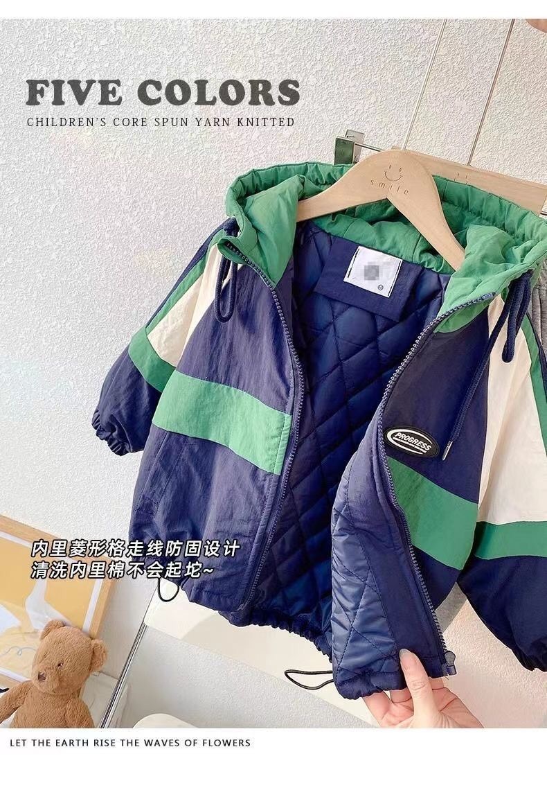 HA30121 - KHOÁC GIÓ TRẦN BÔNG CHO BÉ