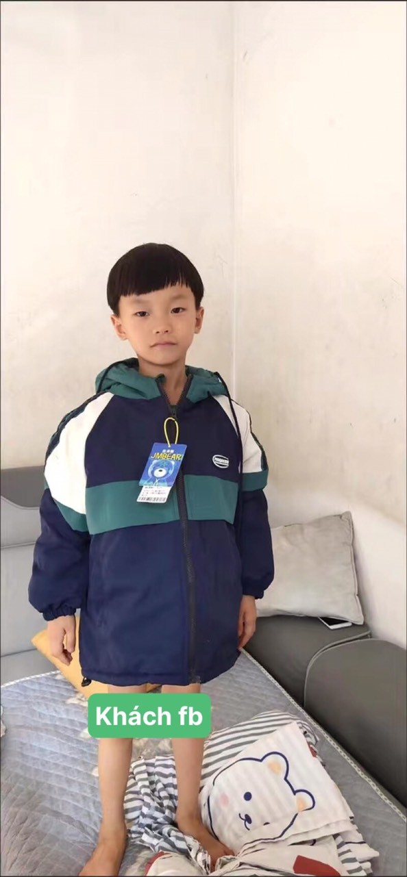 HA30121 - KHOÁC GIÓ TRẦN BÔNG CHO BÉ