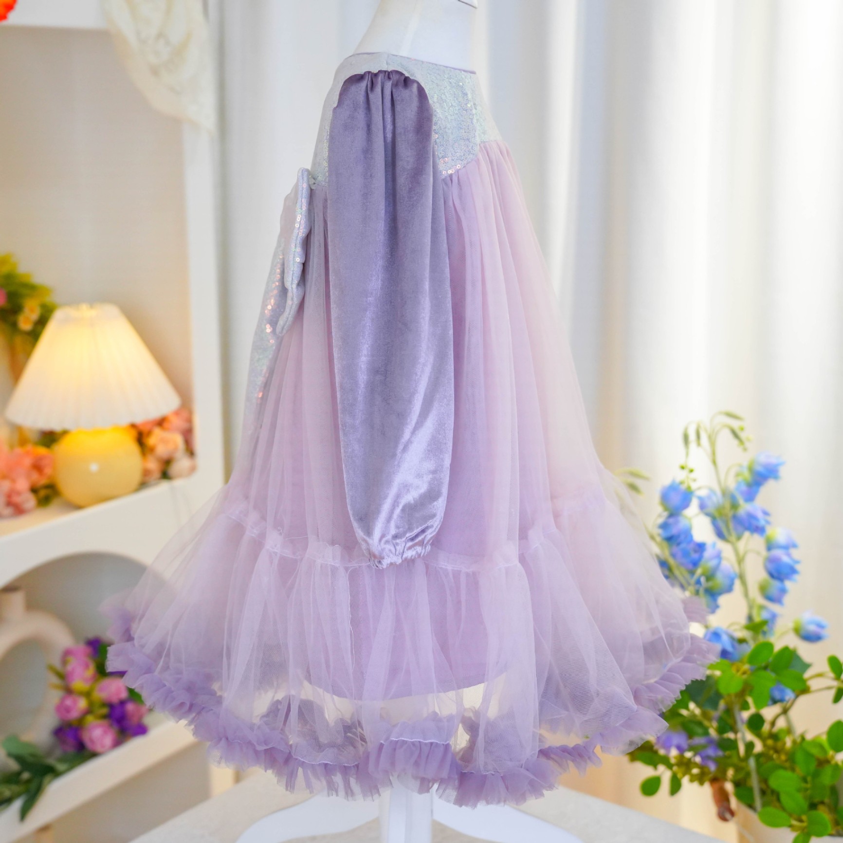 HA31125 - VÁY CÔNG CHÚA TUTU LƯNG NƠ CAO CẤP