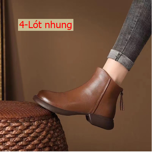 HH31127 - BOOT NỮ ĐẾ BẰNG