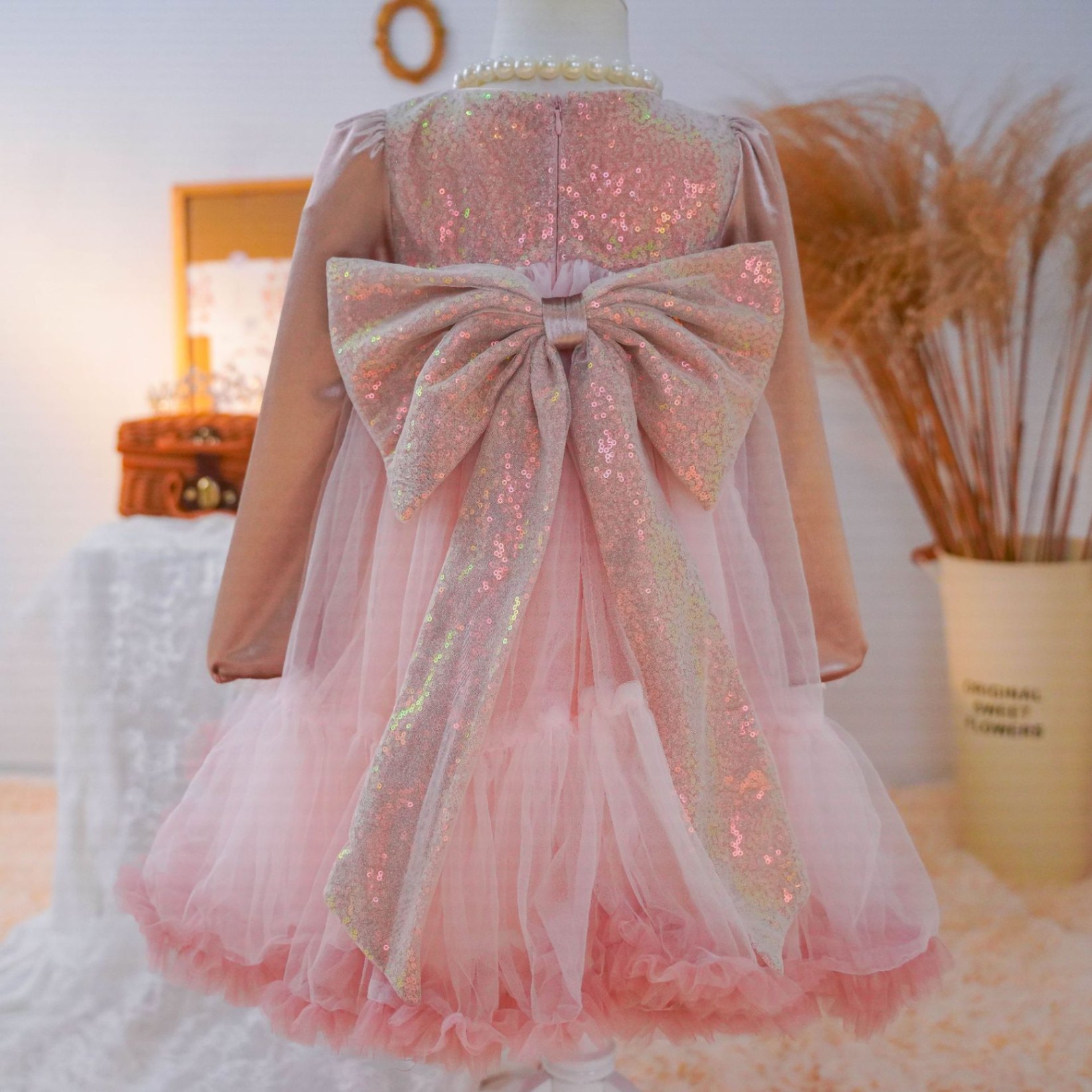 HA31125 - VÁY CÔNG CHÚA TUTU LƯNG NƠ CAO CẤP