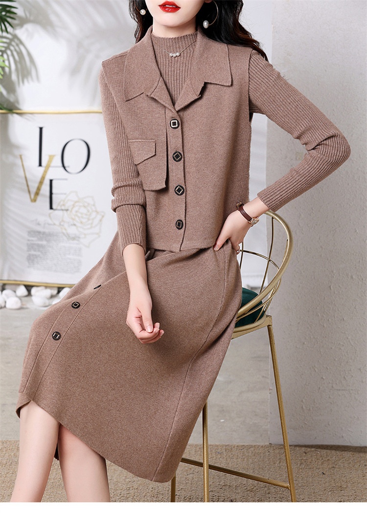 24HH31.06 - SET VÁY LEN DỆT KIM
