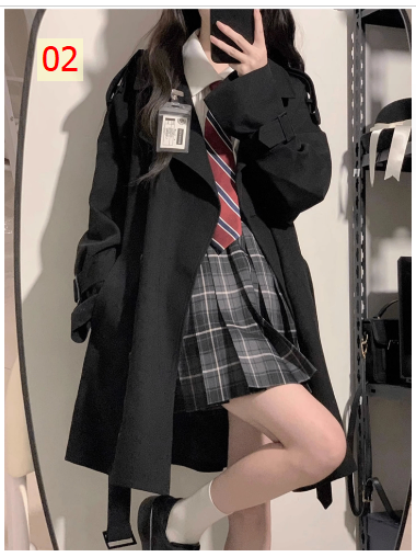 24HH51.04 - ÁO MANGTO DÁNG DÀI