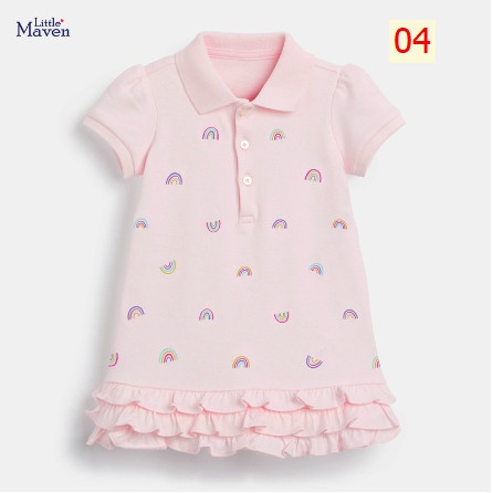 24HA51.02 - VÁY POLO LITTLE MAVEN BÉ GÁI