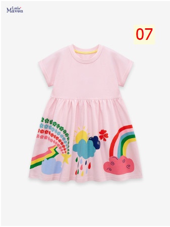 24HA51.01 - VÁY BÉ GÁI LITTLE MAVEN