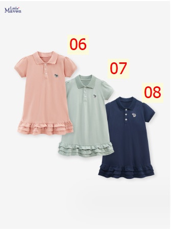 24HA51.02 - VÁY POLO LITTLE MAVEN BÉ GÁI