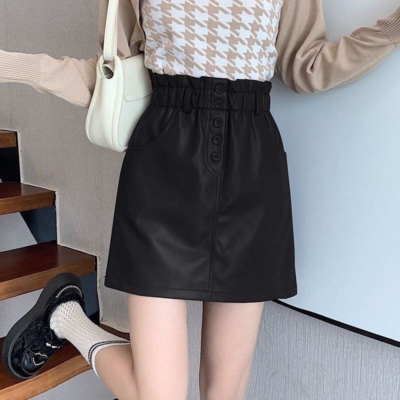 24HH61.08- CHÂN VÁY DA NỮ