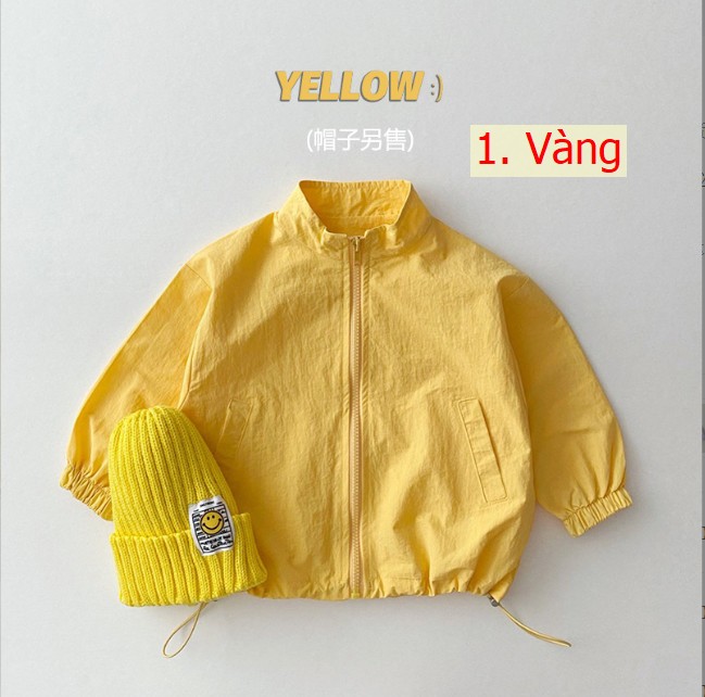 24HH61.04 - ÁO KHOÁC GIÓ MỎNG CHO BÉ