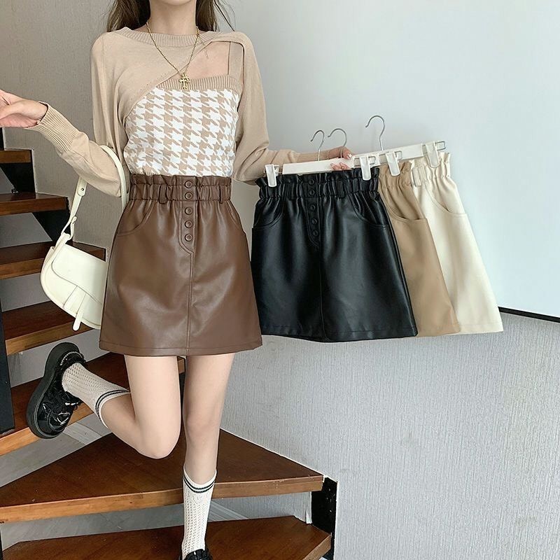 24HH61.08- CHÂN VÁY DA NỮ