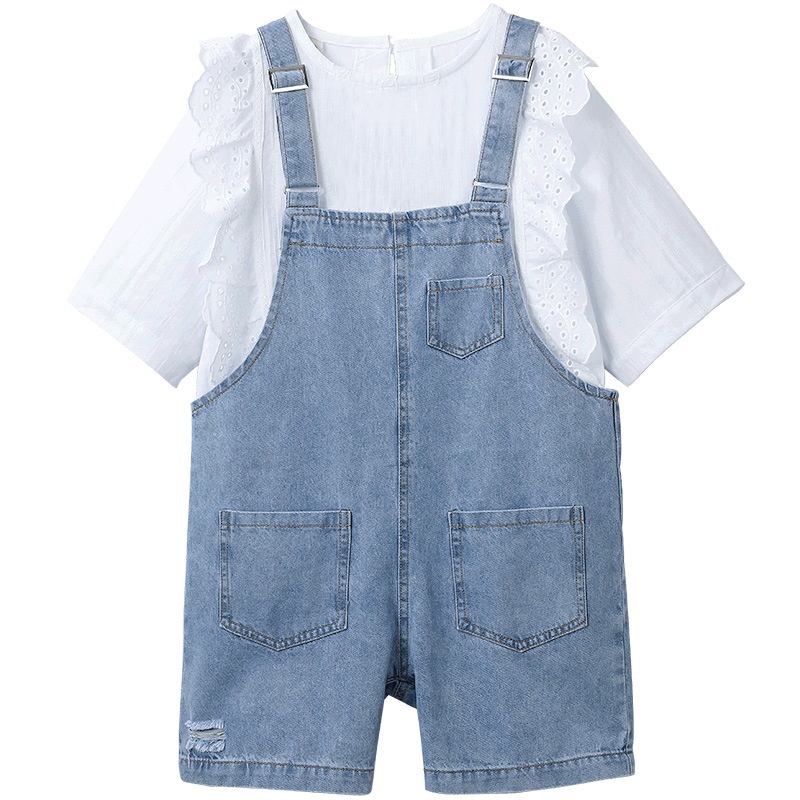 24HH91.06 - YẾM QUẦN + ÁO BÉ GÁI