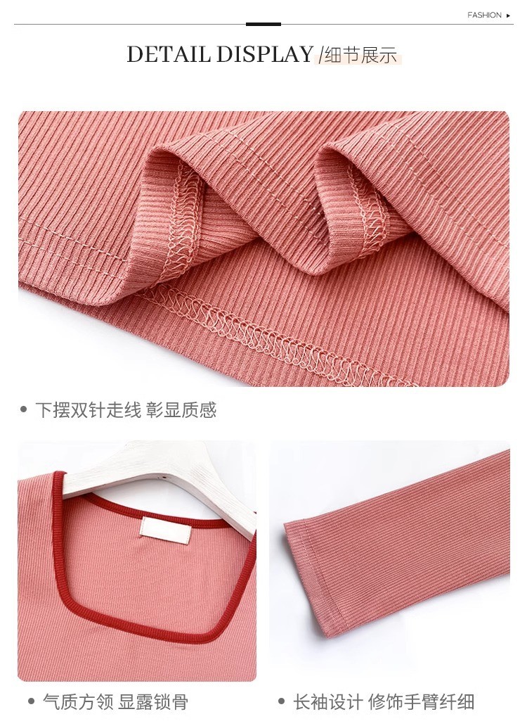 24HH101.07 - ÁO DÀI TAY VIỀN CỔ VUÔNG