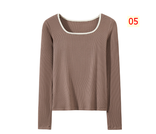 24HH101.07 - ÁO DÀI TAY VIỀN CỔ VUÔNG