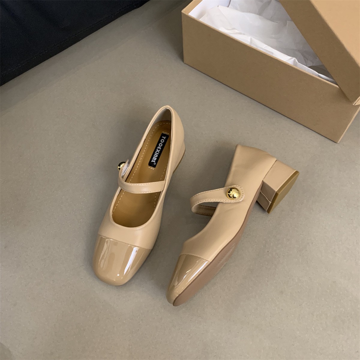 24HH101.03 - GIÀY MARY JANE ĐẾ THẤP NỮ