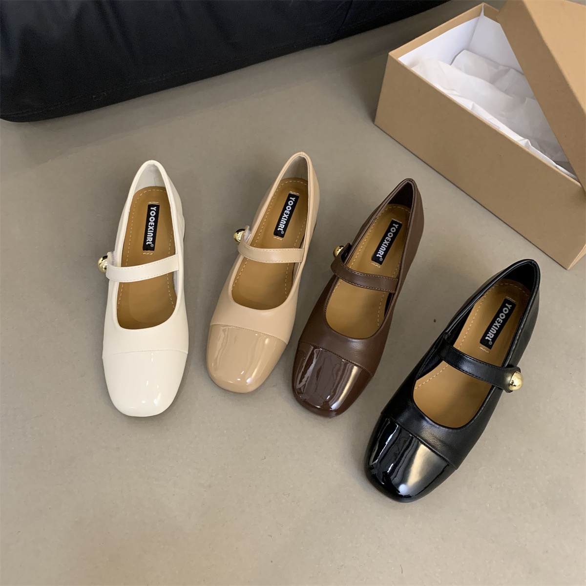 24HH101.03 - GIÀY MARY JANE ĐẾ THẤP NỮ