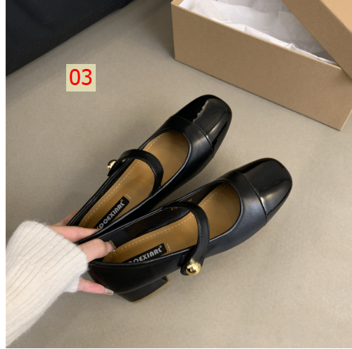 24HH101.03 - GIÀY MARY JANE ĐẾ THẤP NỮ