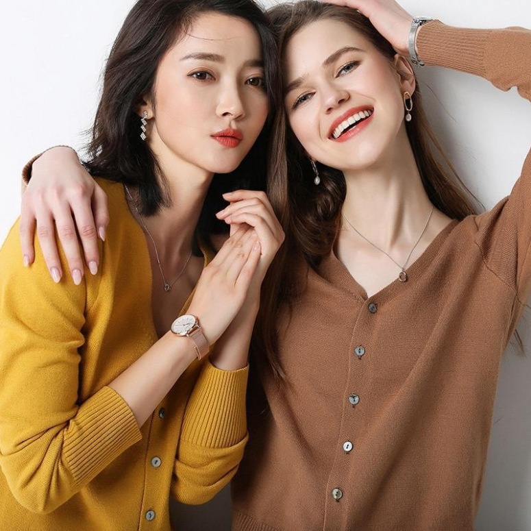 24HH111.03 - ÁO LEN CARDIGAN TRƠN