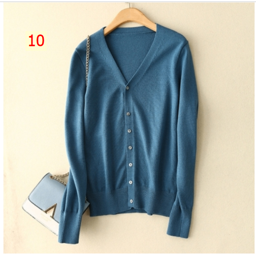 24HH111.03 - ÁO LEN CARDIGAN TRƠN