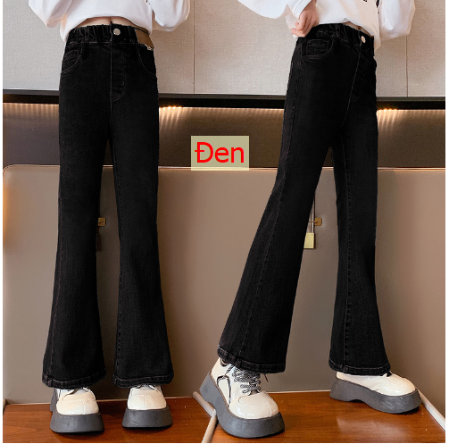 24HH111.08 - QUẦN JEAN ỐNG LOE BÉ GÁI