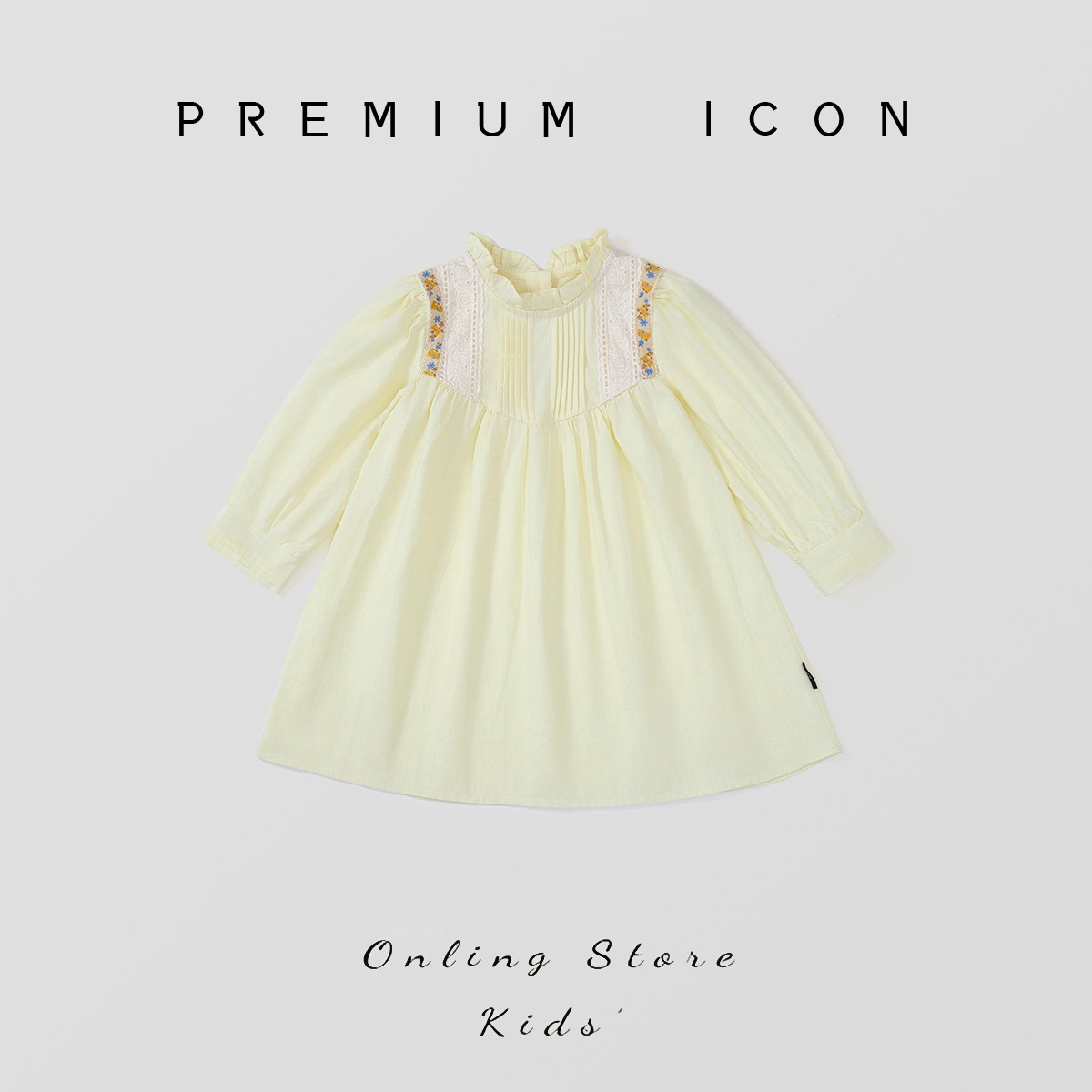 24HA121.06 - VÁY RETRO TAY PHỒNG PREMIUM