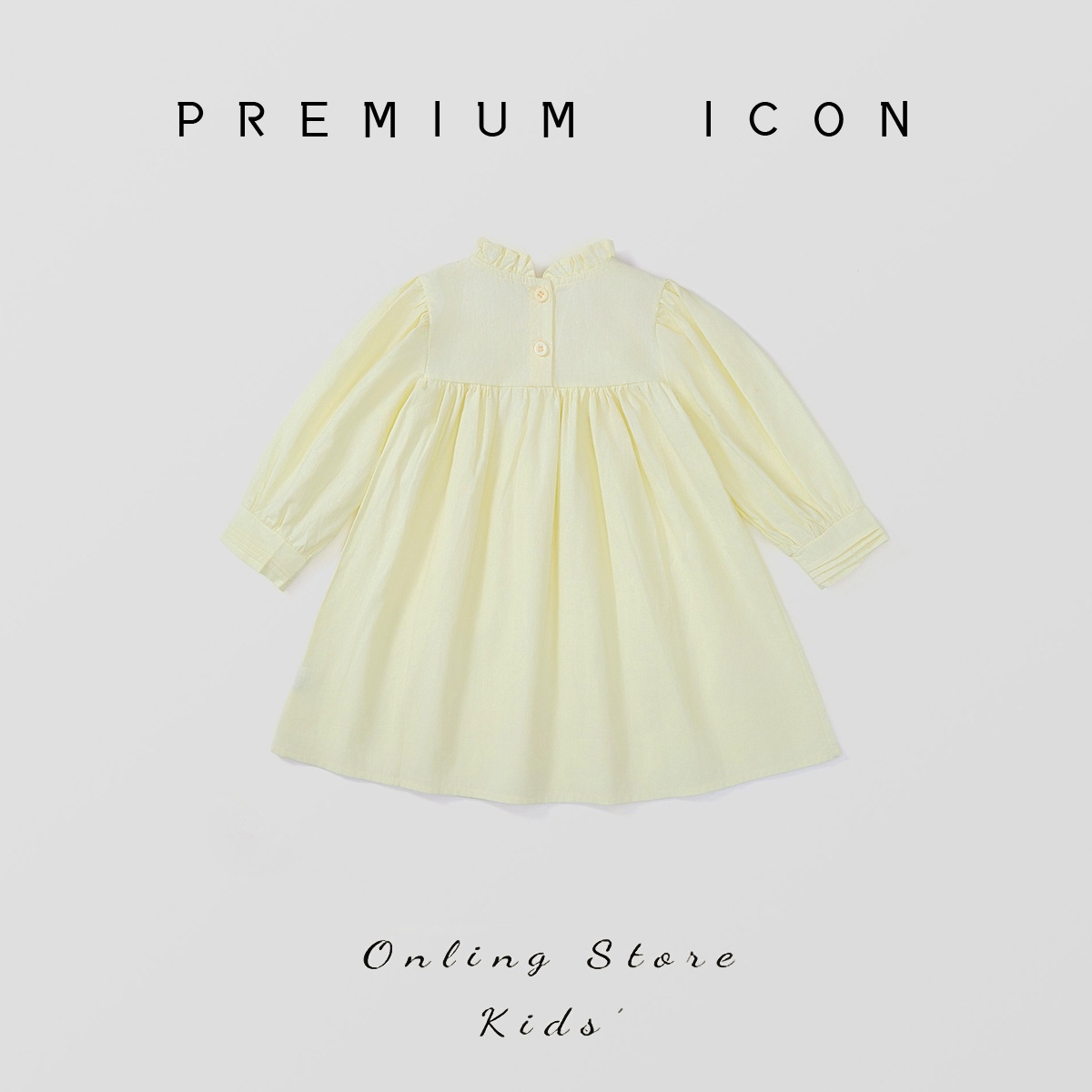 24HA121.06 - VÁY RETRO TAY PHỒNG PREMIUM
